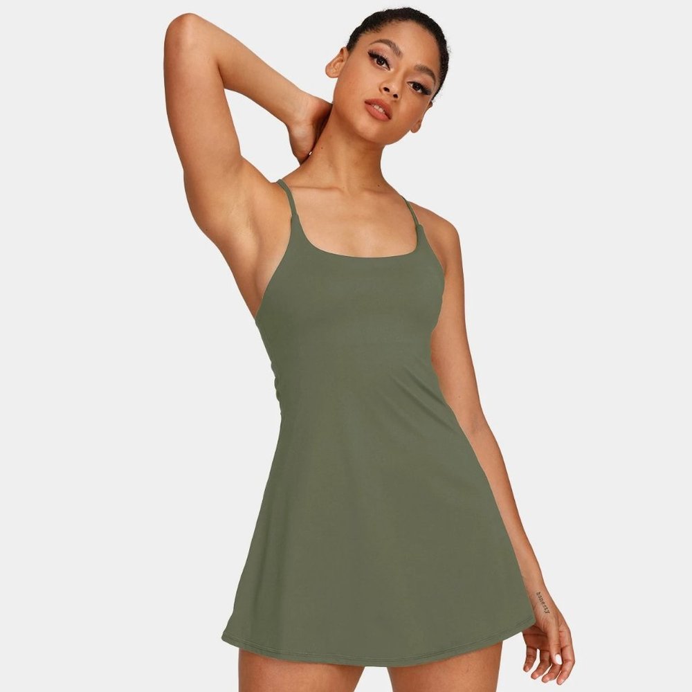 Halara In My Feels Crossback Exercise Dress